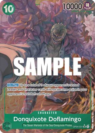 (OP04-031) Donquixote Doflamingo (031) (Alternate Art) - Kingdoms of Intrigue Foil