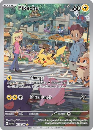 Pikachu (173/165) - SV Scarlet & Violet 151 Holofoil - Illustration Rare