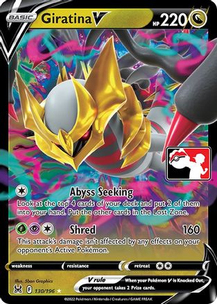 Giratina V 130 - Prize Pack Series Three Holofoil