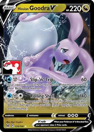 Hisuian Goodra V 135 - Prize Pack Series Three Holofoil