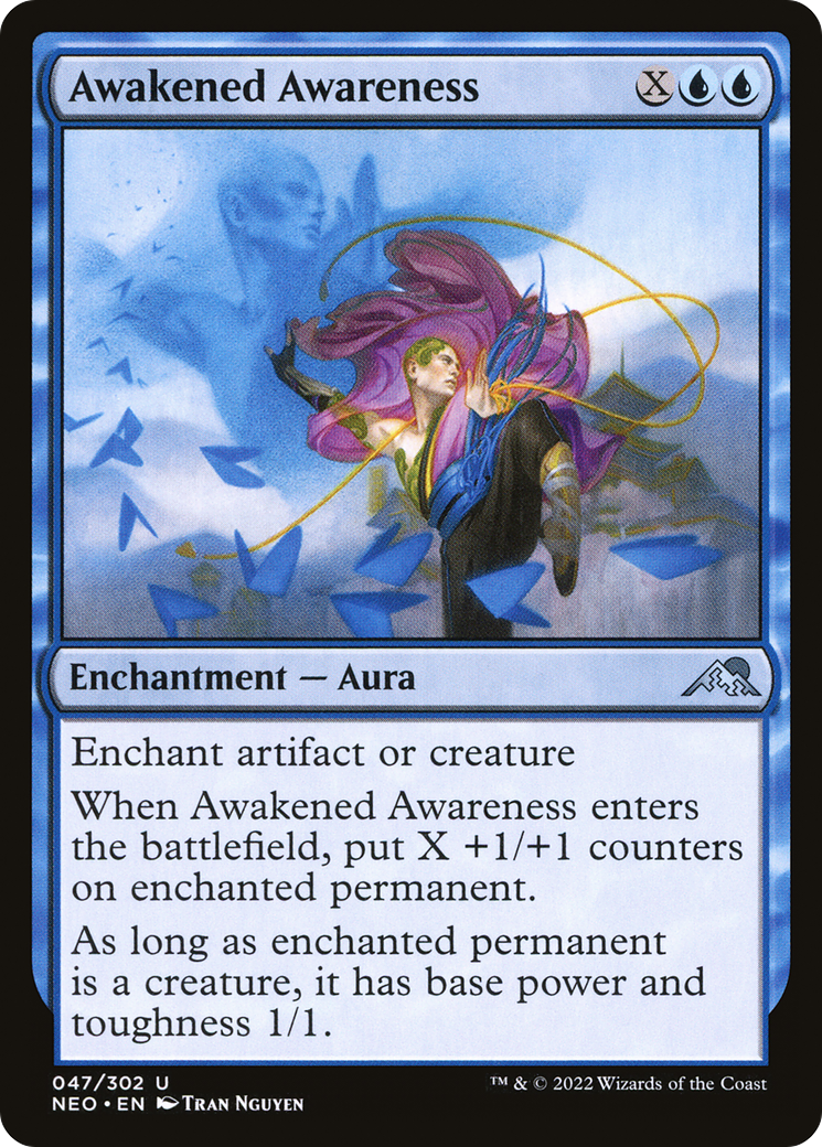 Awakened Awareness (NEO-047) - Kamigawa: Neon Dynasty