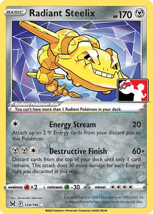 Radiant Steelix 124 - Prize Pack Series Three Holofoil