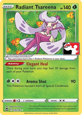 Radiant Tsareena 16 - Prize Pack Series Three Holofoil