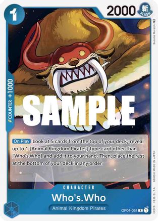 (OP04-051) Who's.Who - Kingdoms of Intrigue Foil