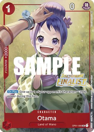 (OP01-006) Otama (Online Regional 2023) [Finalist] - One Piece Promotion Cards Foil