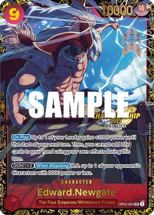 (OP02-004) Edward.Newgate (Championship 2023) - One Piece Promotion Cards Foil