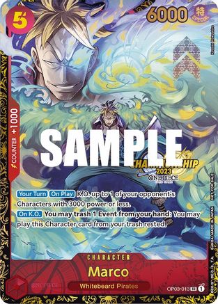 (OP03-013) Marco (Championship 2023) - One Piece Promotion Cards Foil