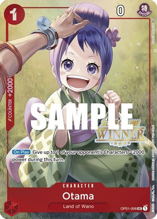(OP01-006) Otama (Online Regional 2023) [Winner] - One Piece Promotion Cards Nonfoil