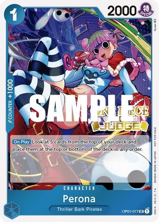 (OP01-077) Perona (Judge Pack Vol. 2) - One Piece Promotion Cards Foil