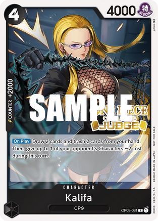(OP03-081) Kalifa (Judge Pack Vol. 2) - One Piece Promotion Cards Foil