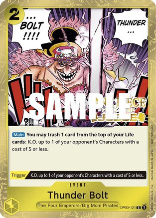 (OP03-121) Thunder Bolt (Judge Pack Vol. 2) - One Piece Promotion Cards Foil