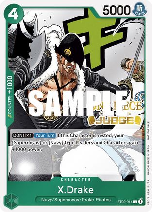 (ST02-014) X.Drake (Judge Pack Vol. 2) - One Piece Promotion Cards Foil