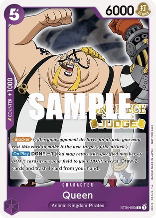 (ST04-005) Queen (Judge Pack Vol. 2) - One Piece Promotion Cards Foil