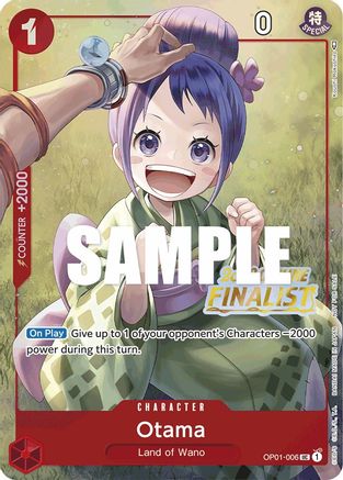(OP01-006) Otama (Offline Regional 2023) [Finalist] - One Piece Promotion Cards Foil