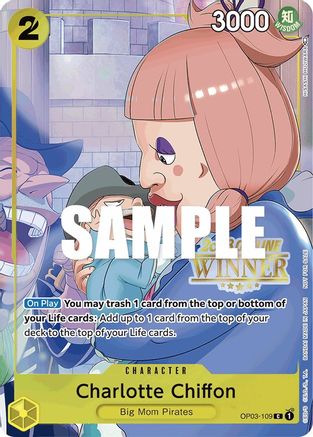 (OP03-109) Charlotte Chiffon (Offline Regional 2023) [Winner] - One Piece Promotion Cards Nonfoil