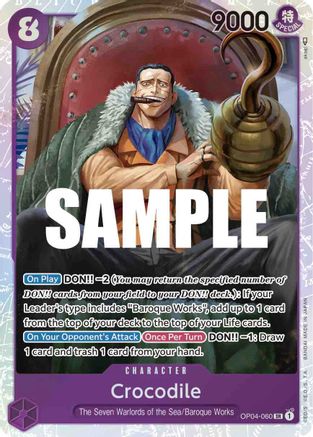 (OP04-060) Crocodile (060) - Kingdoms of Intrigue Foil