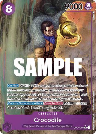 (OP04-060) Crocodile (060) (Alternate Art) - Kingdoms of Intrigue Foil