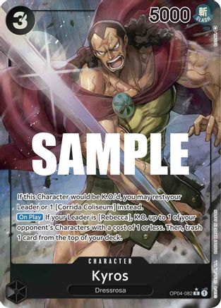 (OP04-082) Kyros (Alternate Art) - Kingdoms of Intrigue Foil
