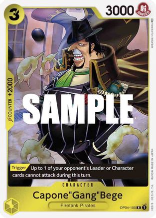 Capone"Gang"Bege (OP04-100) - Kingdoms of Intrigue Foil