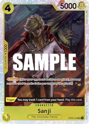 (OP04-104) Sanji (104) - Kingdoms of Intrigue Foil