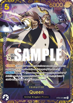 (ST04-005) Queen (Treasure Cup) - One Piece Promotion Cards Foil