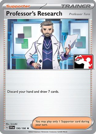 Professor's Research - 190/198 190 - Prize Pack Series Three Holofoil