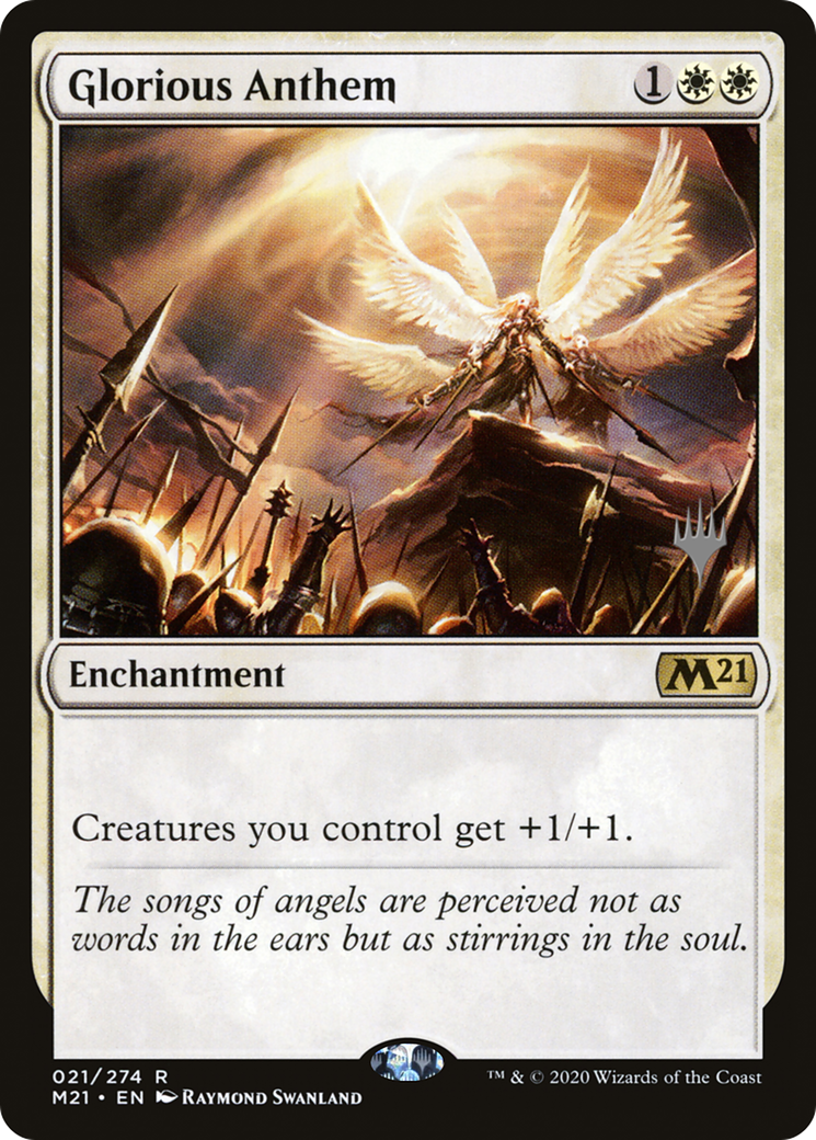 Glorious Anthem (PPM21-021) - Core Set 2021 Promos Foil (Promo Pack)