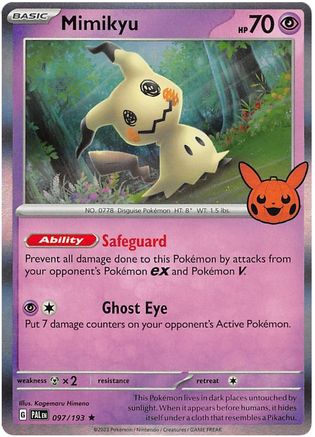 Mimikyu - 097/193 - Trick or Trade BOOster Bundle 2023 Holofoil