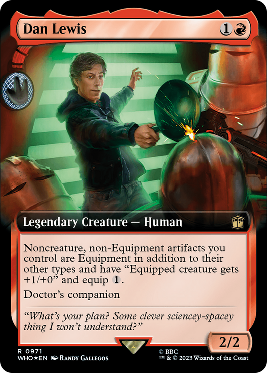 Dan Lewis (Extended Art) (Surge Foil) (WHO-971) - Doctor Who: (Extended Art) Foil