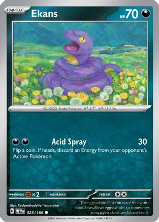Ekans (23/165) - SV Scarlet & Violet 151  - Common