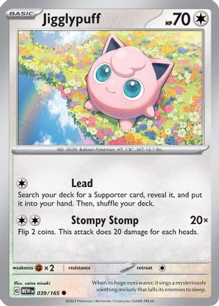 Jigglypuff (39/165) - SV Scarlet & Violet 151  - Common