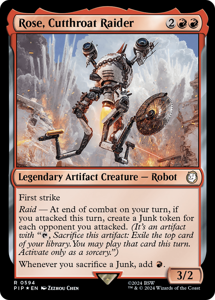 Rose, Cutthroat Raider (PIP-594) - Fallout Foil