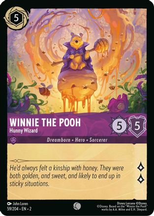 Winnie the Pooh - Hunny Wizard (59/204) - Rise of the Floodborn Cold Foil