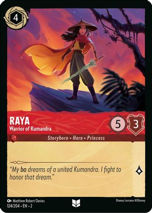 Raya - Warrior of Kumandra (124/204) - Rise of the Floodborn Cold Foil