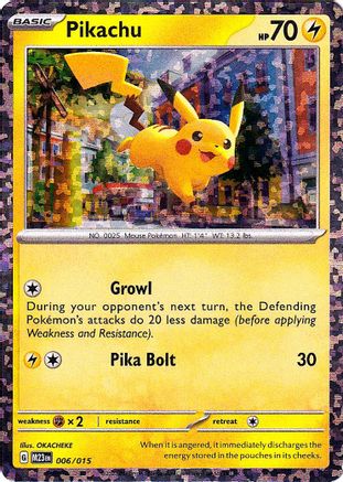 Pikachu 6 - McDonalds Promos 2023 Holofoil