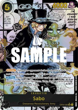 (OP04-083) Sabo (Alternate Art) (Manga) - Kingdoms of Intrigue Foil