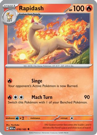 Rapidash (78/165) - SV Scarlet & Violet 151  - Uncommon