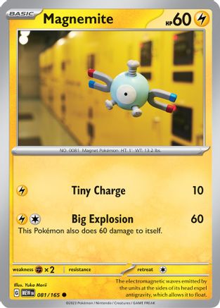 Magnemite (81/165) - SV Scarlet & Violet 151 Reverse Holofoil - Common