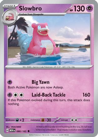 Slowbro (80/165) - SV Scarlet & Violet 151 Reverse Holofoil - Uncommon