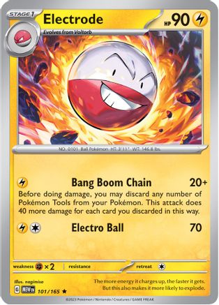Electrode (101/165) - SV Scarlet & Violet 151 Holofoil - Rare
