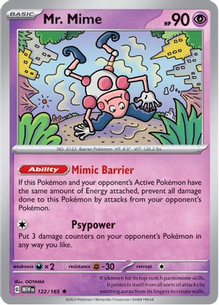 Mr. Mime (122/165) - SV Scarlet & Violet 151 Holofoil - Rare