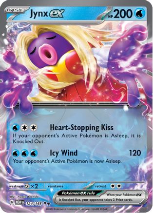 Jynx ex (124/165) - SV Scarlet & Violet 151 Holofoil - Double Rare
