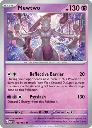 Mewtwo (150/165) - SV Scarlet & Violet 151 Reverse Holofoil - Rare