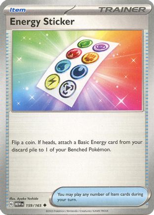 Energy Sticker (159/165) - SV Scarlet & Violet 151  - Uncommon