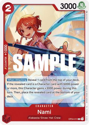 (OP04-011) Nami - Kingdoms of Intrigue Normal