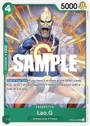 (OP04-034) Lao.G - Kingdoms of Intrigue Normal