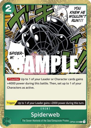 Spiderweb (OP04-035) - Kingdoms of Intrigue Foil