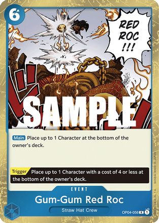 Gum-Gum Red Roc (OP04-056) - Kingdoms of Intrigue Foil