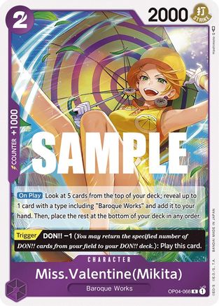 (OP04-066) Miss.Valentine(Mikita) - Kingdoms of Intrigue Foil
