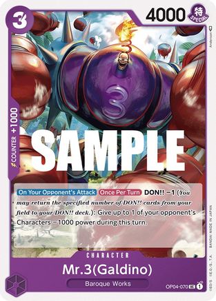 (OP04-070) Mr.3 (Galdino) - Kingdoms of Intrigue Normal